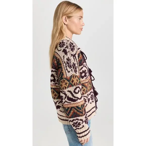 Mother The Family Ties Cardigan Sweater size L - Picture 2 of 8